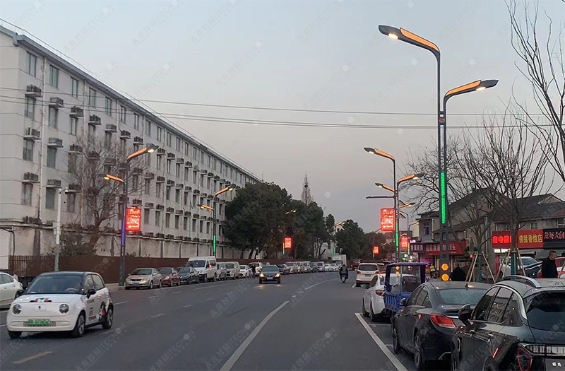 太龙智显LED灯杆屏江苏案例分享